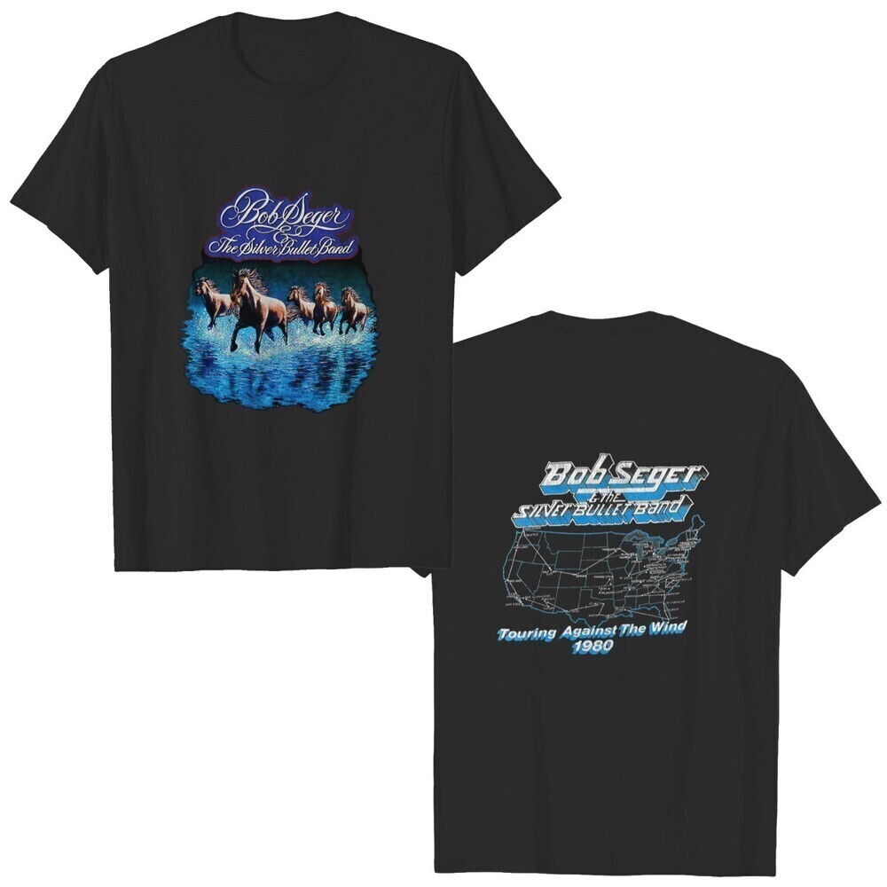 Bob Seger 1980 Tour T Shirt 2 Sided T Shirt